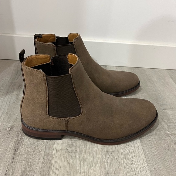 Mens Chelsea Boots Casual Leather Ankle Boots Comfortable Stylish Size 10 - Picture 2 of 6